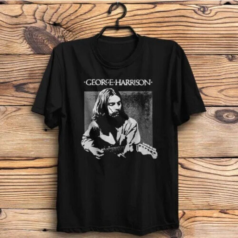 George Harrison Graphic T-Shirt Classic Rock Music Fan Gift Casual Streetwear